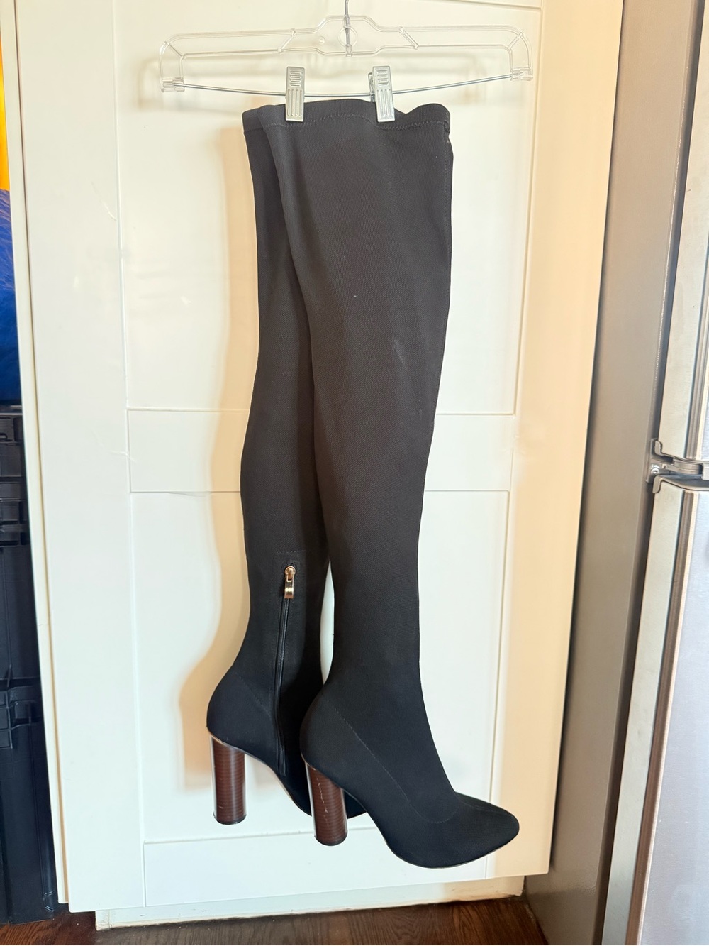 Simmi London Thigh High Knit Heels UK 6 / US 8.5 | Good Condition